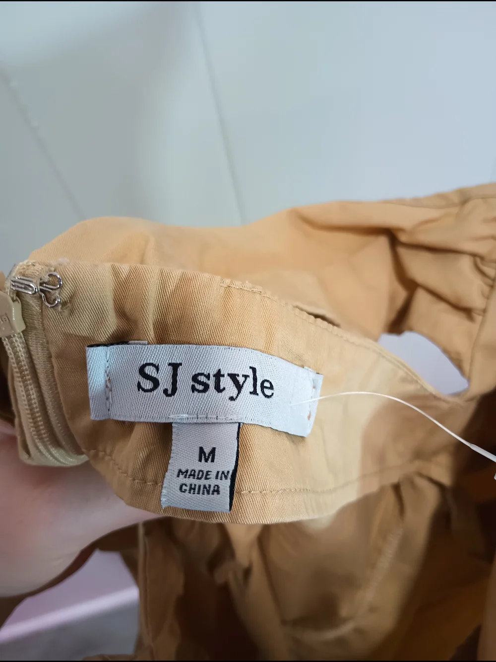SJ Style Brand Light Beige Circle Skirt with Soft Pleats
